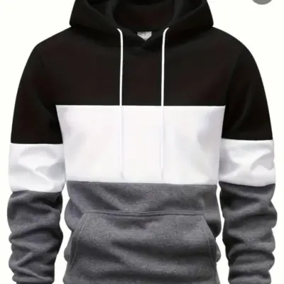 Men’s Grey Fleece Plain Hoodie – Warm, Soft & Casual Winter Wear