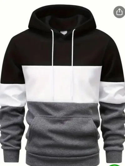Men’s Grey Fleece Plain Hoodie – Warm, Soft & Casual Winter Wear