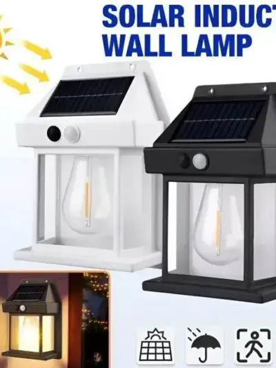 Motion Sensor Solar Lamp – Multicolor Outdoor Security & Garden Light