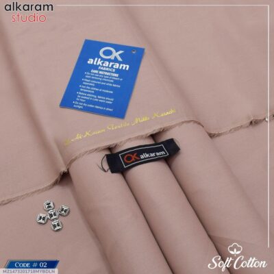 Men’s Unstitched Soft Cotton Plain Suit – Comfortable & Breathable