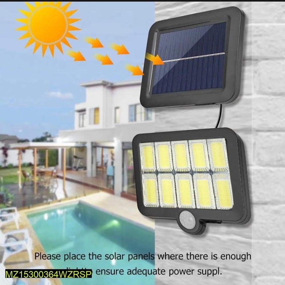 Split Solar Powered Outdoor Wall Light – 5M Panel, COB Brightness, Weatherproof