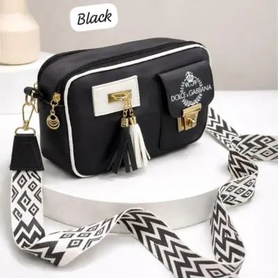 Luxury Heritage-Inspired Crossbody Camera Bag – Dual Compartment Designer Bag for Girls