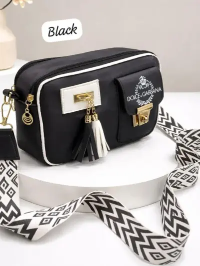 Luxury Heritage-Inspired Crossbody Camera Bag – Dual Compartment Designer Bag for Girls