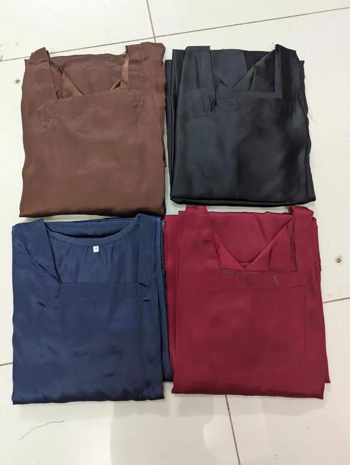 2 Pcs Women’s Stitched Shamoz Silk Plain Dress with Trouser – Elegant & Comfortable