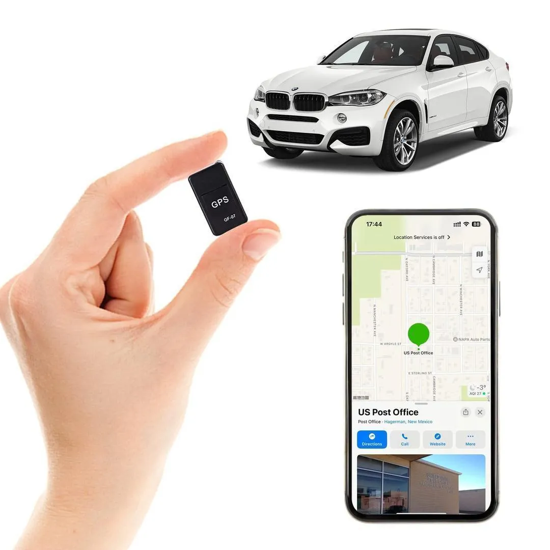 1 Pc GPS Tracker Device – Compact Real-Time Tracking Device for Vehicles, Bikes & Personal Use (Black)