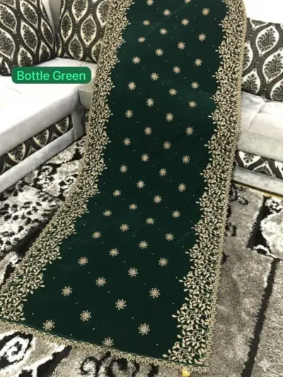 Women’s Velvet Embroidered Shawl – Luxurious, Soft & Elegant Winter Wrap