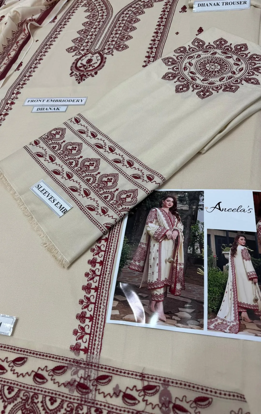 3-Piece Women’s Unstitched Embroidered Suit – Elegant, Stylish & Comfortable