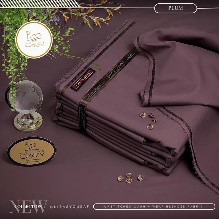 Men’s Unstitched Wash & Wear Plain Suit – Comfortable & Easy to Maintain