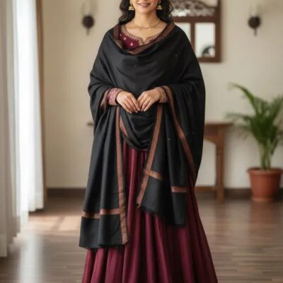 Women’s Premium Pashmina Wool Printed Shawl – Soft, Elegant & Warm | 4 Meter