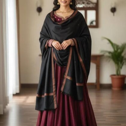 Women’s Premium Pashmina Wool Printed Shawl – Soft, Elegant & Warm | 4 Meter