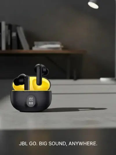 M04 TWS Wireless Bluetooth Earbuds – Fast Charging, Long Battery, Black/White