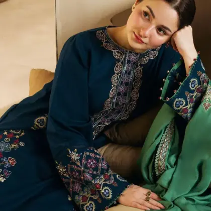 3-Piece Women’s Unstitched Embroidered Suit – Elegant, Stylish & Comfortable