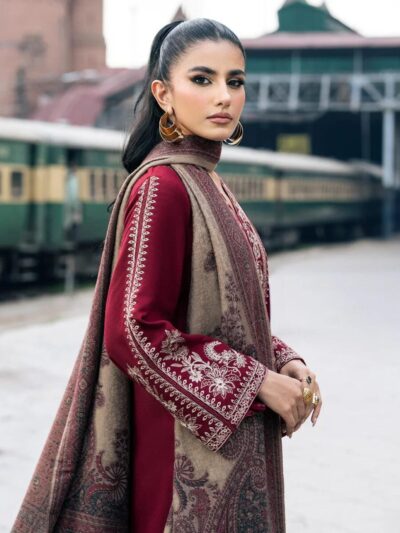 3-Piece Women’s Unstitched Embroidered Suit – Elegant, Stylish & Comfortable