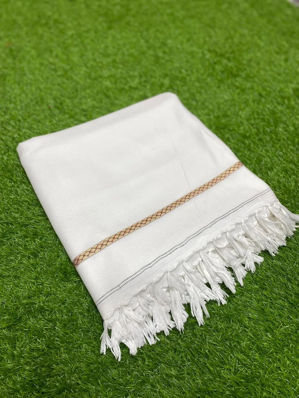 Men’s Cotton Plain Shawl Set – Soft, Breathable & Comfortable | 3 Pieces