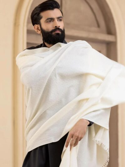 Men’s Cotton Plain Shawl Set – Soft, Breathable & Comfortable | 3 Pieces