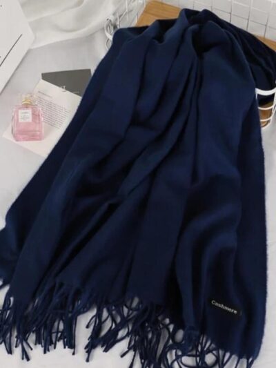 Women’s Plain Woolen Shawl – Soft, Cozy & Warm Winter Wrap | 2.5 Gazz