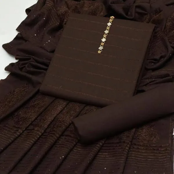 3 Pcs Women’s Unstitched Embroidered Suit – Elegant, Stylish & Comfortable