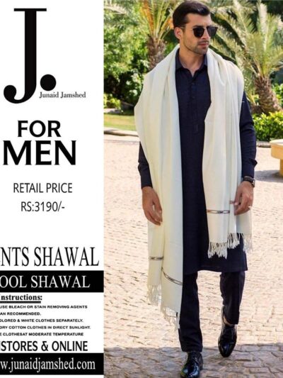 Men’s Woolen Plain Shawl – Soft, Warm & Stylish Winter Accessory | 2.5 Gaz