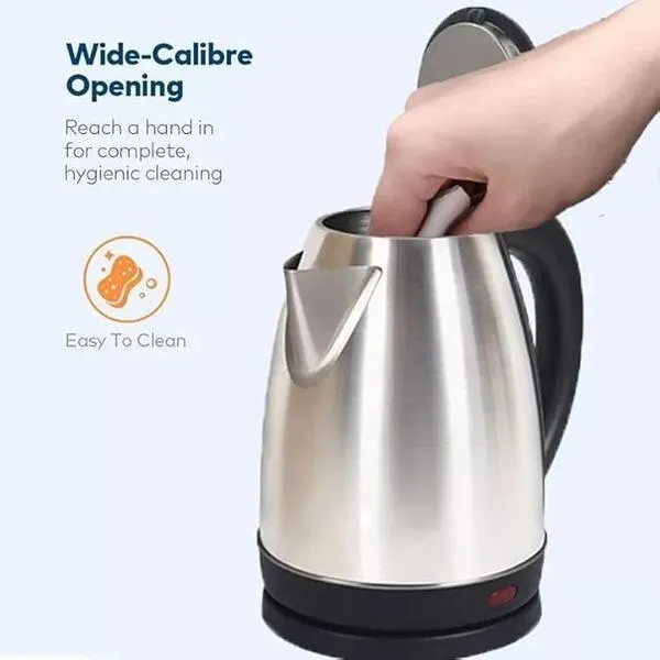 2L Stainless Steel Electric Kettle – Fast Boil, Multi-Color, Home & Office Use