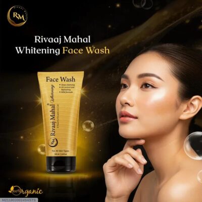 Rivaj Whitening & Brightening Face Wash – Cream Cleanser for All Skin Types, 100ml