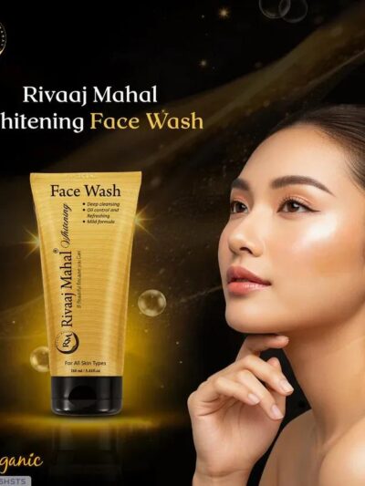 Rivaj Whitening & Brightening Face Wash – Cream Cleanser for All Skin Types, 100ml