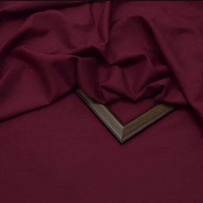 Men’s Unstitched Wash & Wear Plain Suit – Maroon | 4 Meter Fabric (Shirt & Trouser)