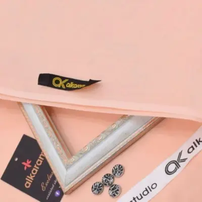 Alkaram Fabrics Men’s Unstitched Hard Cotton Plain Suit – 4.5 Meter Summer Fabric (Pink)