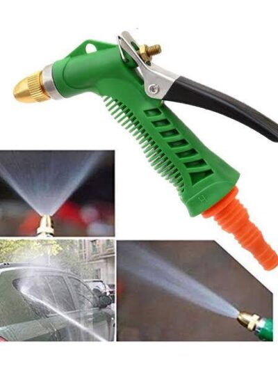 Durable Lever Spray Gun – Alloy Brass Adjustable Hose Nozzle with Anti-Slip Grip (Car Wash & Garden Use)