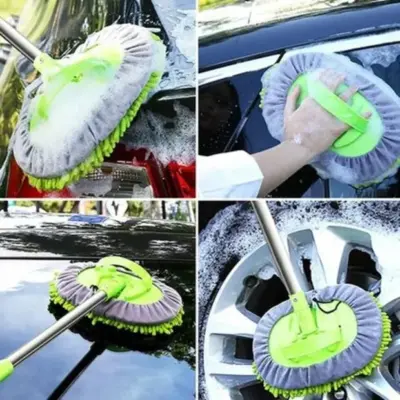 Universal Ultra-Soft Microfiber Car Dashboard & Interior Duster – Scratch-Free Flexible Cleaning Tool (1 Pc, Multicolor)