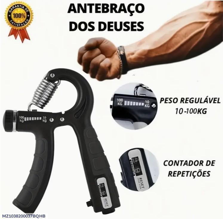 Adjustable Hand Gripper Strength Trainer – ABS Plastic Grip Exerciser for Men & Women (Black, 1 Pc)