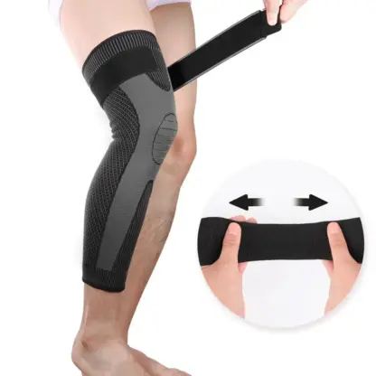 Safe Cashmere Wool Knee Support Pad – Winter Knee Warmer for Men & Women | Adjustable Padded Joint Protector (1 Pc, Black)