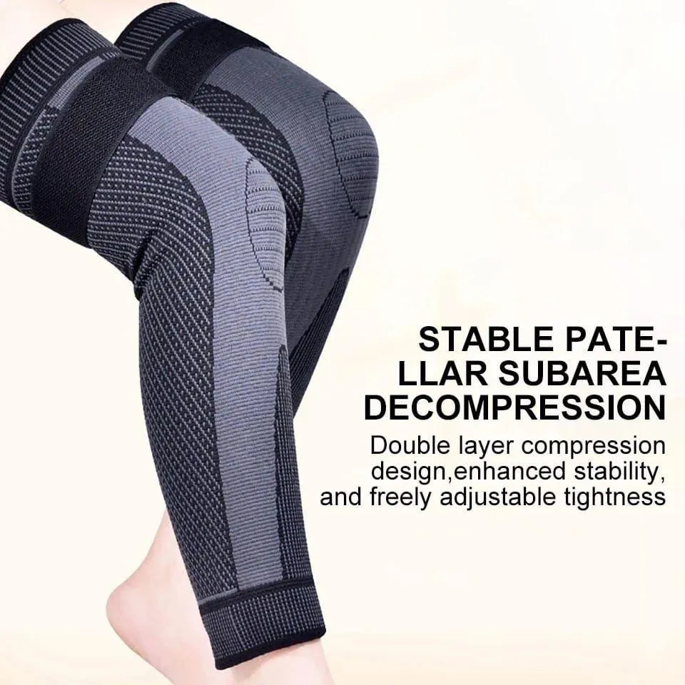 Safe Cashmere Wool Knee Support Pad – Winter Knee Warmer for Men & Women | Adjustable Padded Joint Protector (1 Pc, Black)