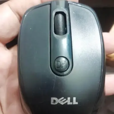Dell 2.4GHz Wireless Mouse (Best Master Copy) – Black | Nano Receiver, Free 2×AAA Batteries