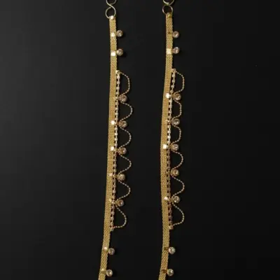 Generic Multicolor Alloy Anklet for Women – Lightweight Everyday & Ethnic Foot Jewelry (1 Pc)