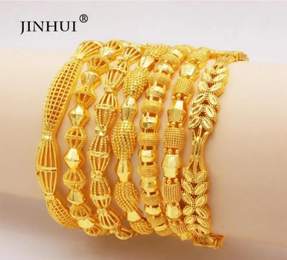 Antique Gold Plated Adjustable Kara Bangles for Women (2-Piece Alloy Set, Golden Finish)