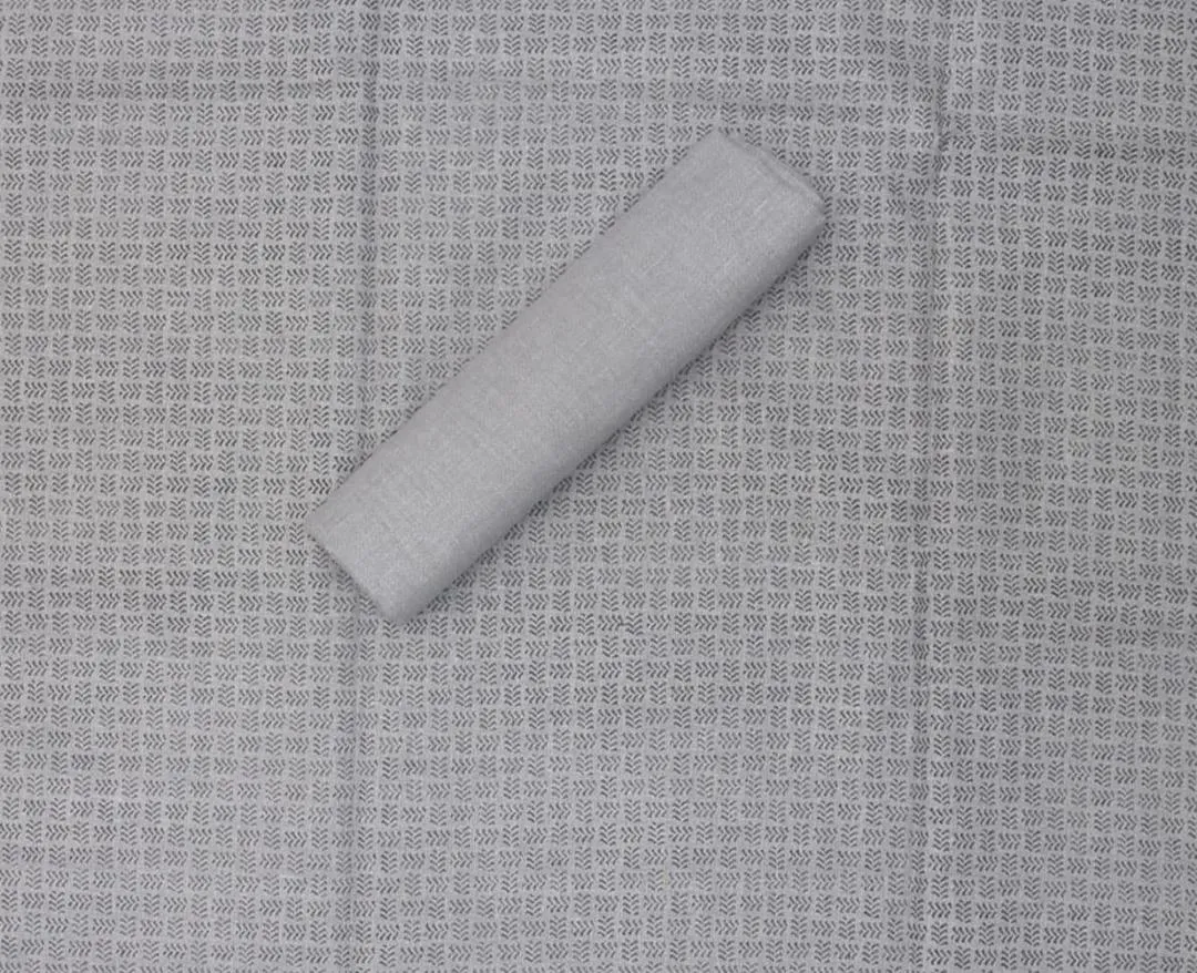 Men’s Cotton Self Print Unstitched Kurta – Silver Color, Winter Fabric, 3.5 Gazz Cutting (Bulk Pack)