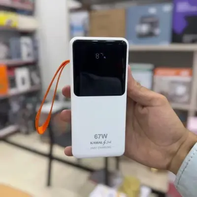 Pocket Size 40000mAh Power Bank for Mobile Phones – Fast Charging, 3 USB-C & 1 USB-A Ports (Pack of 1)