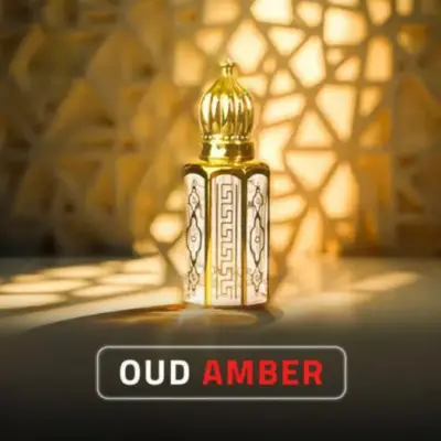 Amber Oud Cedarwood Oil Attar – Alcohol-Free Mood-Enhancing Unisex Fragrance (3ml)