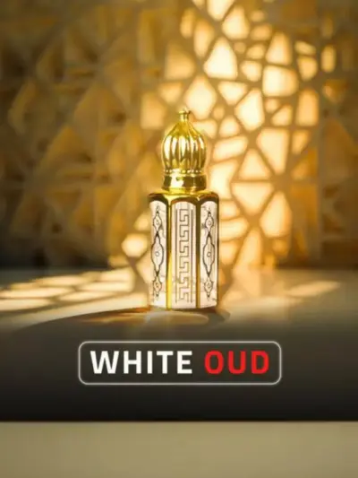 White Oud Cedarwood Oil Attar – Alcohol-Free Long-Lasting Unisex Fragrance (3ml)
