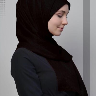 Women’s Plain Chiffon Crepe Scarf – Lightweight Modest Hijab Shawl (30 × 70 Inches)