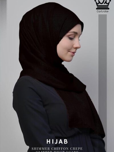 Women’s Plain Chiffon Crepe Scarf – Lightweight Modest Hijab Shawl (30 × 70 Inches)