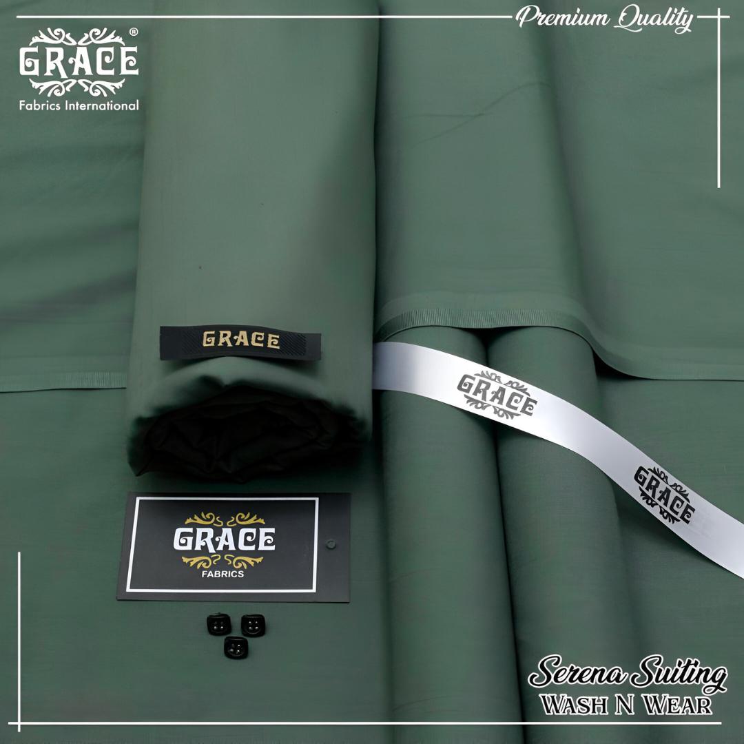 Men’s Unstitched Wash & Wear Plain Suit – Beige | 4 Meter Fabric (Shirt & Trouser)