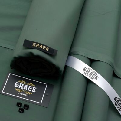 Men’s Unstitched Wash & Wear Plain Suit – Beige | 4 Meter Fabric (Shirt & Trouser)