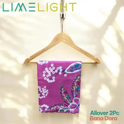 LimeLight 2-Pcs Women’s Unstitched Bana Dora Printed Suit – Magenta, Cotton Lawn