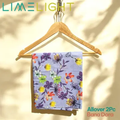 LimeLight 2-Pcs Women’s Unstitched Bana Dora Printed Suit – Blue, Cotton Lawn