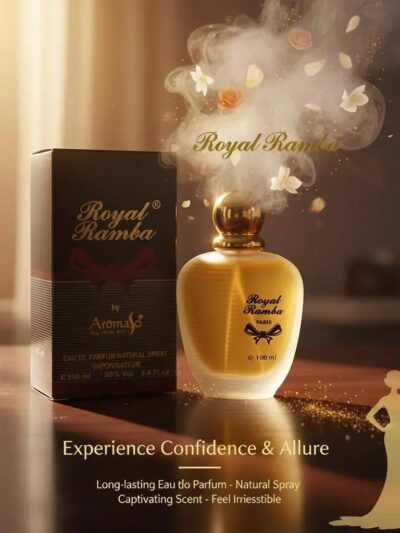 Royal Ramba Eau de Parfum Unisex Long-Lasting Fragrance – Alcohol-Free Black Bottle 100ml