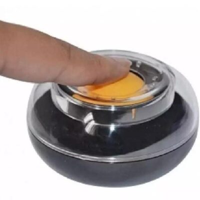 Finger Wet Device Desk Organizer – Roller Ball Moistener for Labels, Envelopes & Money, Non-Slip Base, Plastic