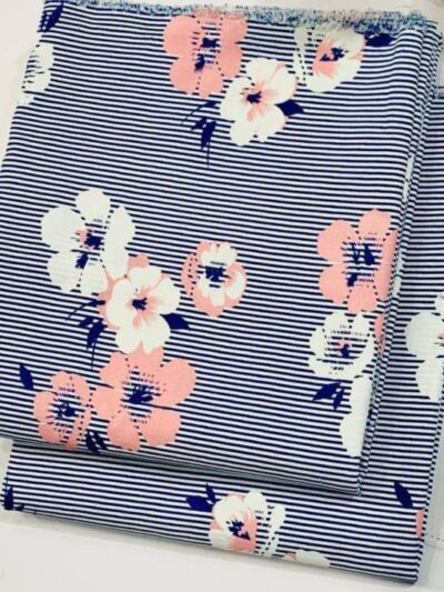 Women’s 2 Pcs Unstitched Digital Print Polo Cotton Suit – Multicolor, 4.5 Gazz Fabric (Shirt & Trouser)