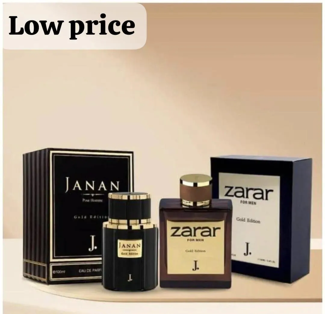 Janan Gold + Zarar Gold Unisex Perfume – Long Lasting Floral Fragrance Spray