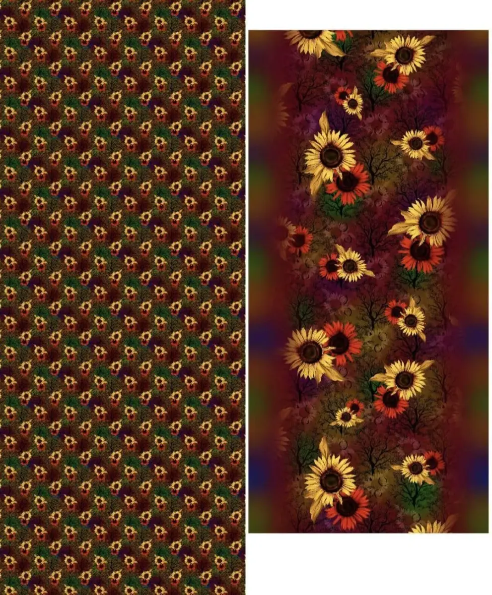 Brown 3-Piece Women’s Unstitched Printed Lawn Suit – Shirt, Trouser & Digital Print Dupatta